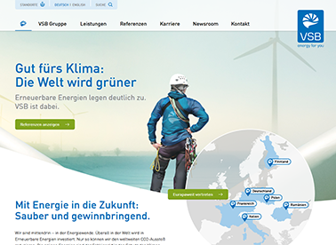 VSB gewinnt Bronze beim „Wind Website Award 2016“ | VSB Gruppe image.