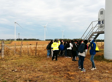 Visite parc éolien Beausemblant Semaine du Développement Durable VSB France énergie éolienne