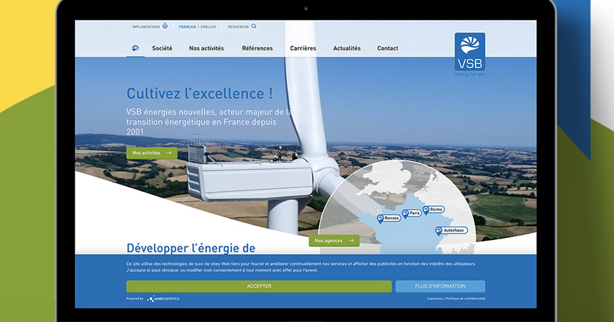 Un Nouveau Site Internet Pour Vsb Energies Nouvelles Vsb Energies Nouvelles Sarl