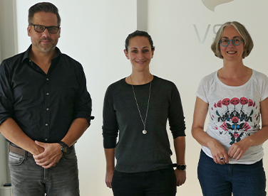 : v.l.n.r.: Alexander Diegel-Bräuer (VSB Kassel), Vanessa Gronemann (MdL Kassel, Bündnis 90/Grüne), Karin Müller (MdL Kassel, Bündnis 90/Grüne).