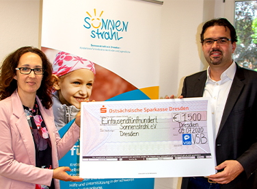 1.500 Euro Spendenübergabe der VSB Gruppe an den Sonnenstrahl e.V